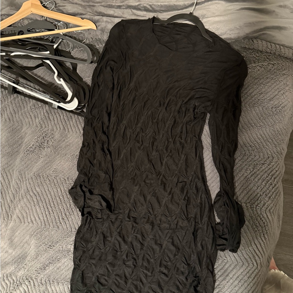 H&M Black Asymmetrical Dress